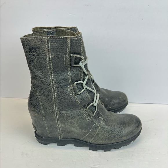 SOREL  Joan of Arctic Wedge ii Waterproof Bootie #NL3491-052 in Quarry Size 10 - Picture 1 of 13